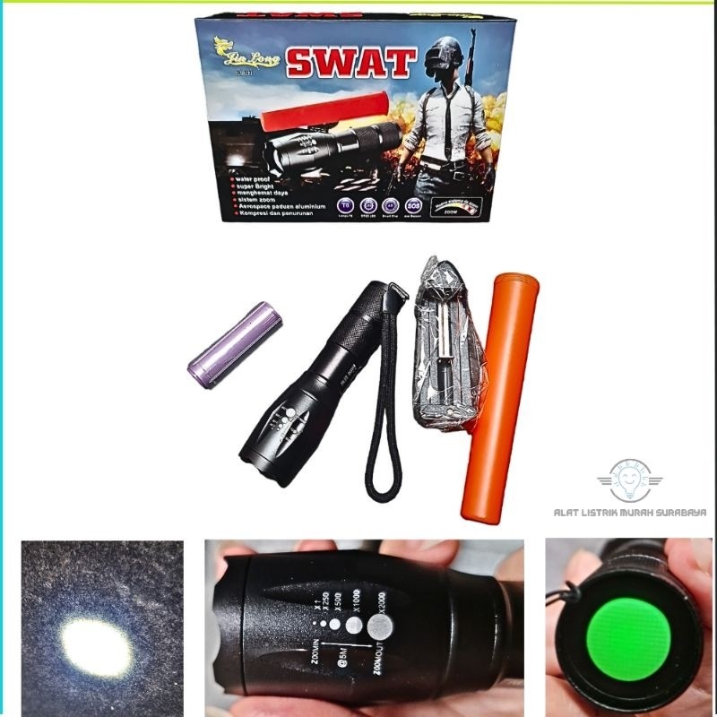 SENTER SWAT 38000W JL- N1 PREMIUM SUPER TERANG SEKALI