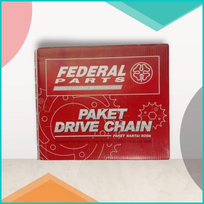 FEDERAL PAKET RANTAI GIR GEAR SET YAMAHA VEGA ZR Rantai 420 140BZ4 su