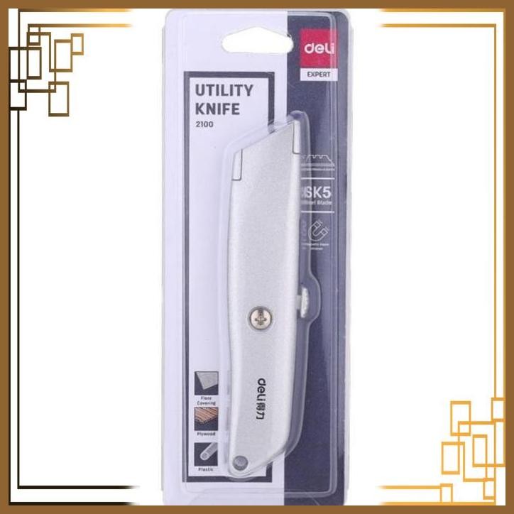 

[GNE] UTILITY KNIFE 2100 Cutter Besar Knife Silver