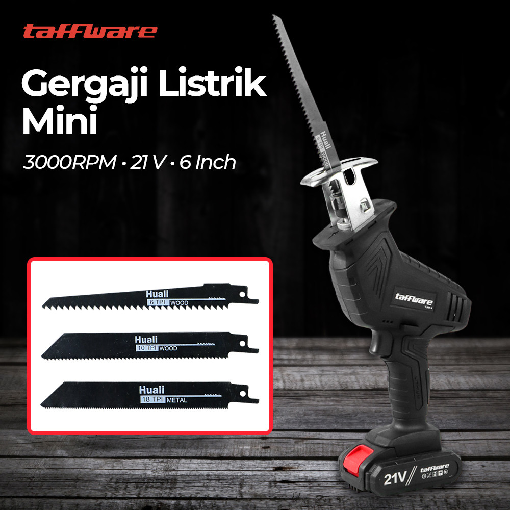 Gergaji Kayu Kecil Mini Tajam 3000RPM Listrik 21V