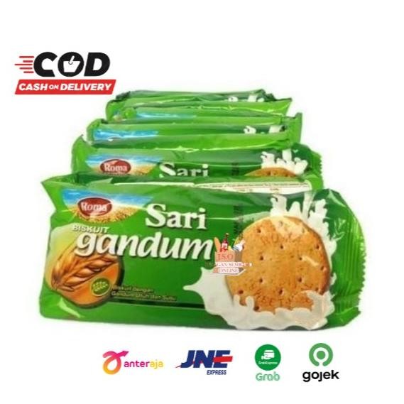 

Roma Biskuit Sari Gandum Sandwich 10 pcs x 39gr Snack Cemilan Anak