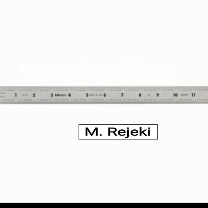 

Penggaris Mitutoyo 60 cm 182-165 Stainless Steel Ruler Rulers 24 in