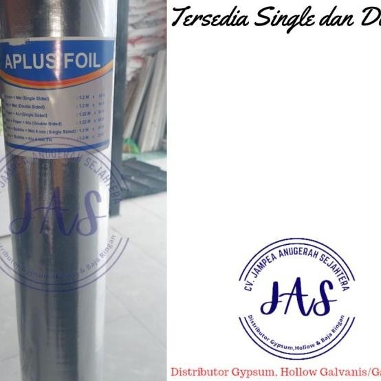 Aplus Alunium Foil Atap Single Side (Woven+Met) Alumunium Foil Atap