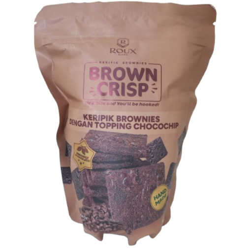 

BROWN CRISP CHOCOCHIP KERIPIK BROWNIES 60GR