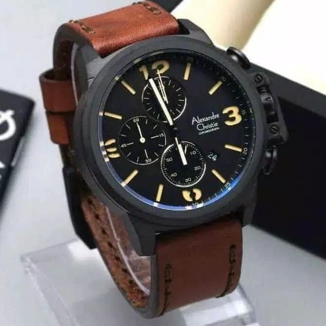 JAM TANGAN ALEXANDRE CHRISTIE AC6280MC / AC 6280 MC LEATHER