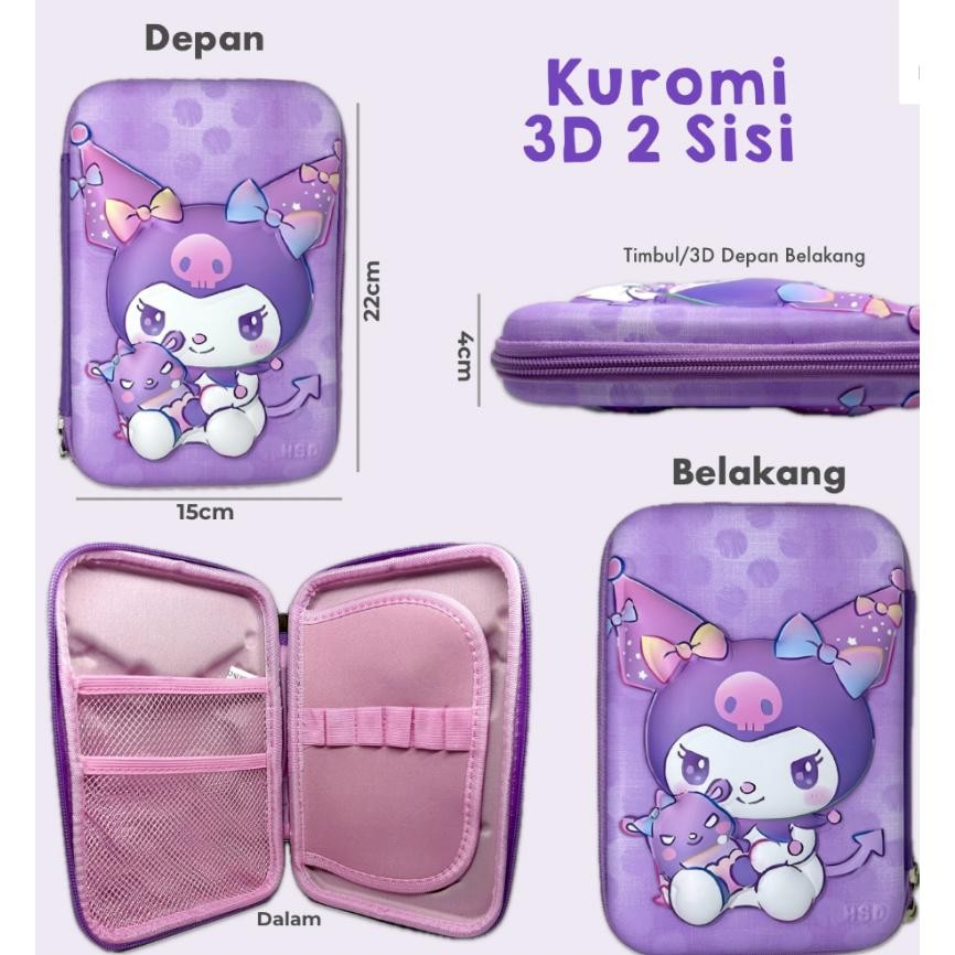 

COD Tempat Pensil Smiggle Kotak Pensil Pencil Case Cinnamoroll Kuromi Hello Kitty My Melody Sanrio EMBOSS Am67