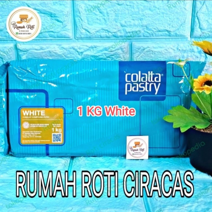 

COLATTA PASTRY WHITE COKELAT COMPOUND PUTIH 1KG WHC COKELAT COKLAT CHO