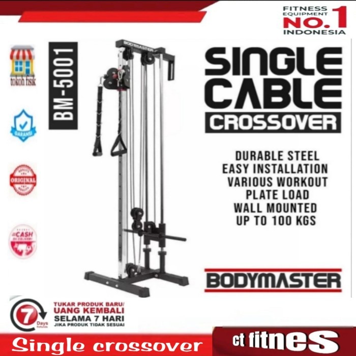 Ready Single cable crossover/alat gym/fitnes alat angkat beban