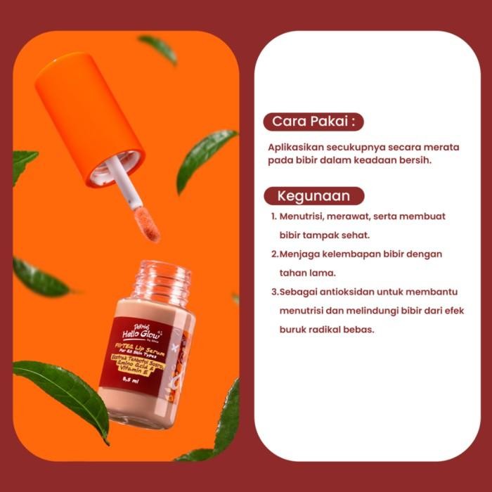 Dermies Hello Glow By Erha + Sosro Flirtea Lip Serum - Serum Bibir