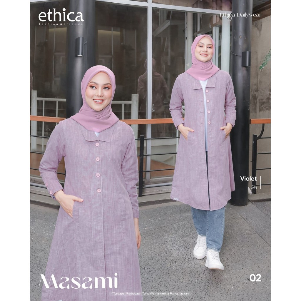 MASAMI 02 BY ETHICA / Warna Violet / Top & Tunik