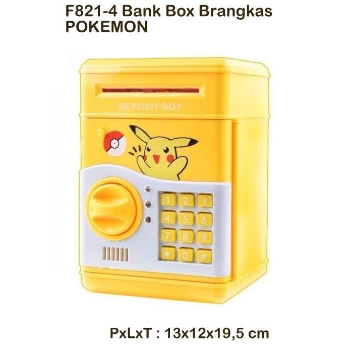 Saving Box/Celengan/Bank Box Brangkas Kitty Doraemon Minion Lol Pokemo