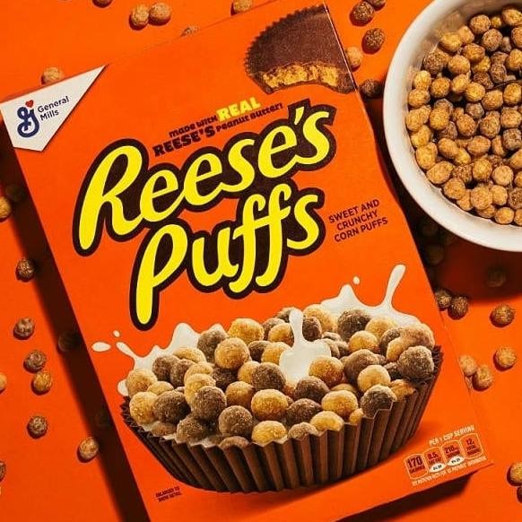 

GM Reeses Puffs Peanut Butter Cereal - Sereal Reese's Import Sarapan