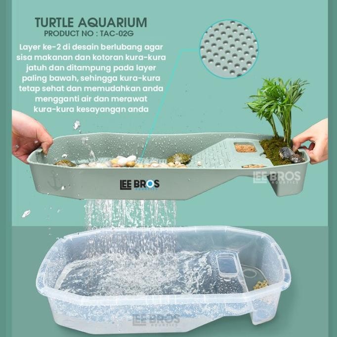 Aquarium Kura Kura COMPLETE FILTER / Turtle Aquarium / Kandang Kura