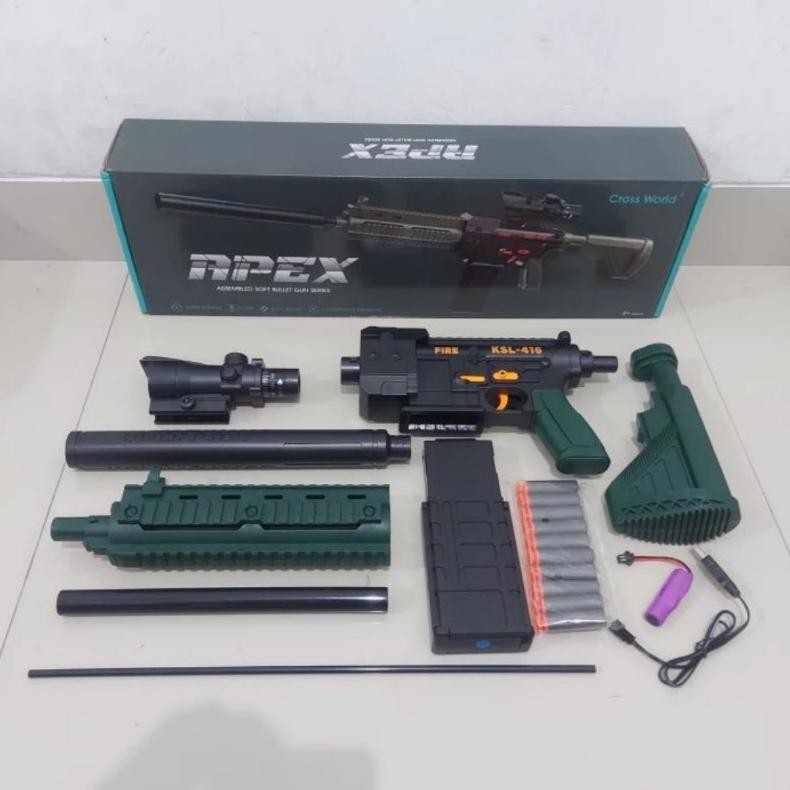 Gratis Ongkir Mainan Tembakan Nerf Semi Auto Blaster Water Gel Gv23