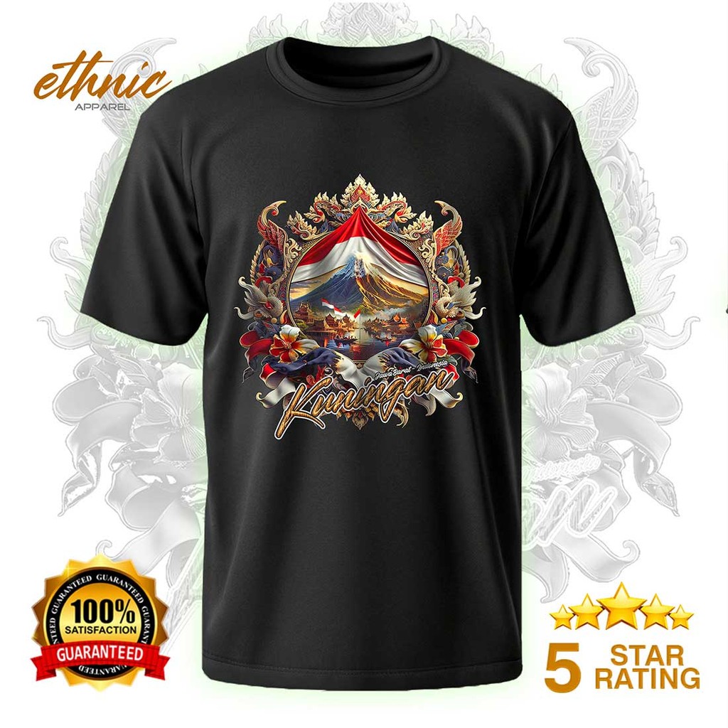 T-shirt Kaos Distro KUNINGAN - JAWA BARAT - Premium Quality - KNGX6