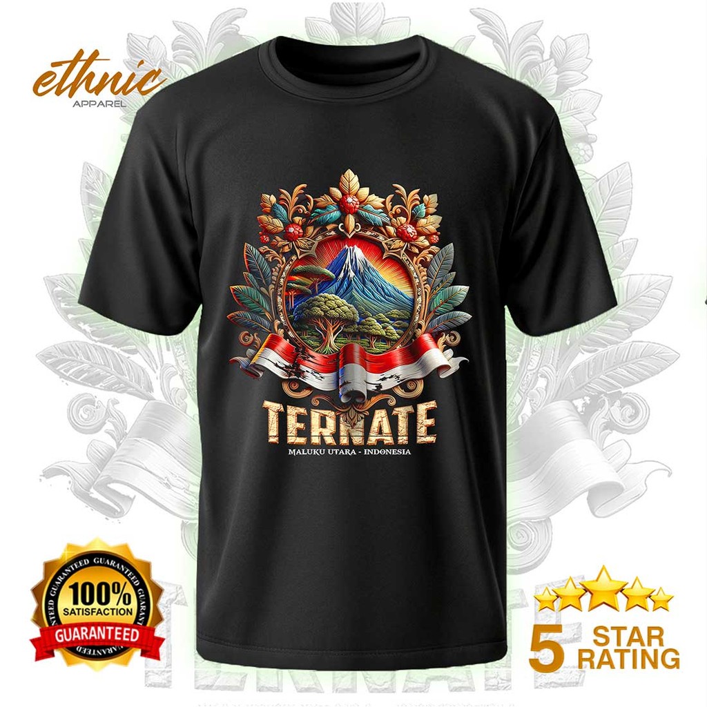 T-shirt Kaos Distro TERNATE - MALUKU UTARA - Premium Quality - TTEX4
