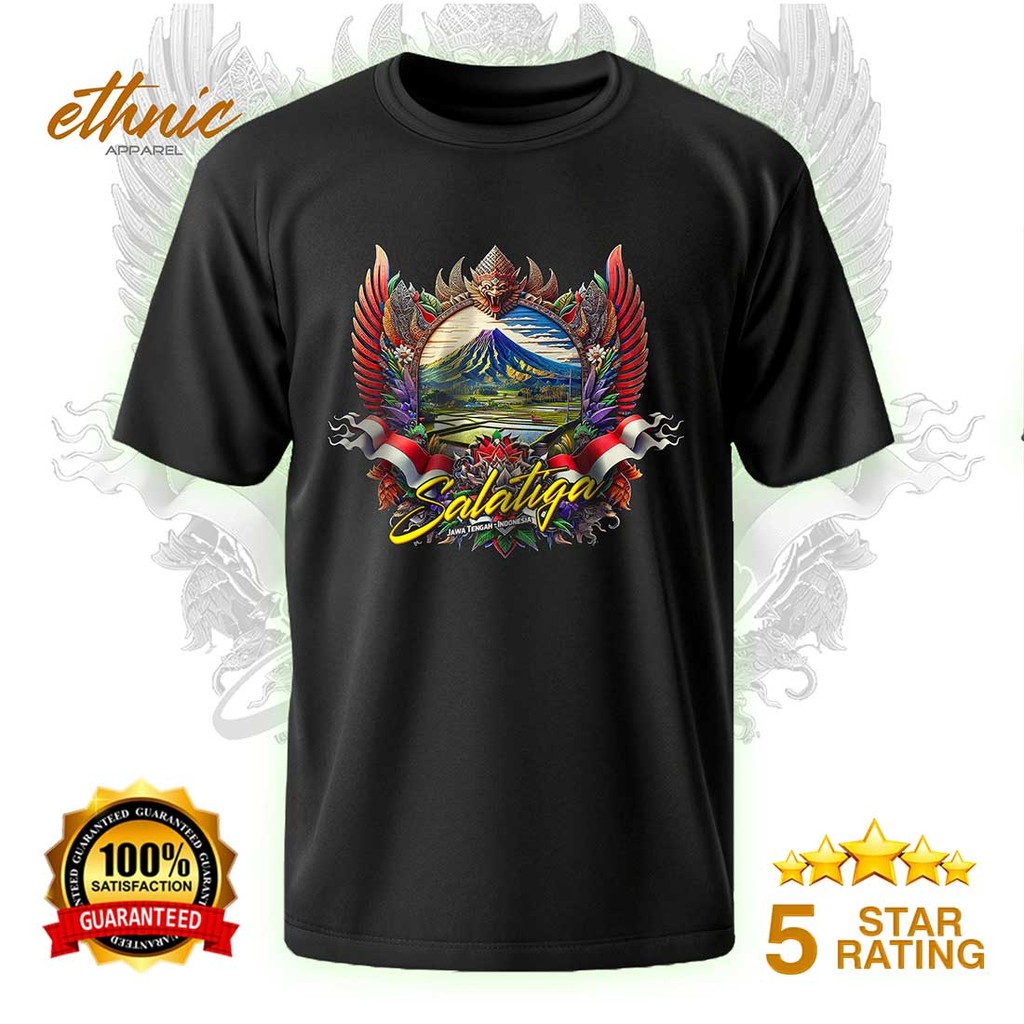 T-shirt Kaos Distro SALATIGA - JAWA TENGAH - Premium Quality - SLTX2