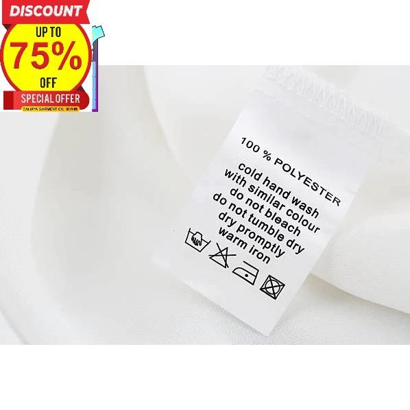 

Diskon Care Label Washing Cotton Dan Polyester Tag Super Premium Co 1X Di Kirim 600Pcs Iq45