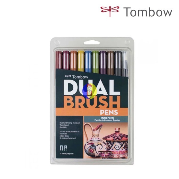 

Ba Tombow Dual Brush Pen - Abt 10Clr Renewad Muted Palette