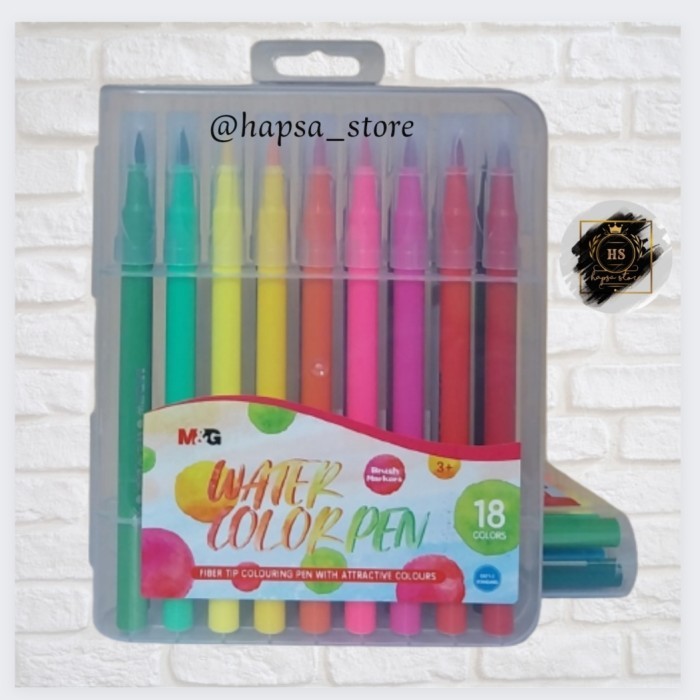 

Ba M&G Water Color Pen 18 Colors / Brush Pen Markers Acp901Cg