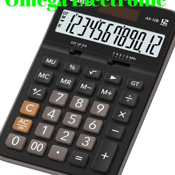 

Casio Ax-12B - Calculator Desktop Kalkulator Meja Kantor Office Ax 12