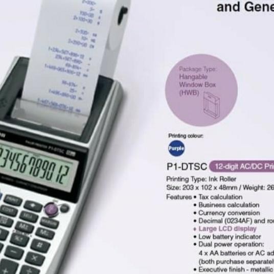 

Canon P1 Dtc - Print Kalkulator Struk / Printing Calculator P1Dtc