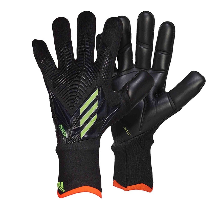 Sarung Tangan Kiper Predator Pro – Hitam/Kuning Surya |ADD8618B|