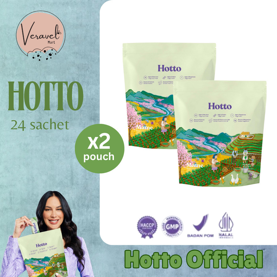 

Hotto Mame 2 Pouch isi 24 Sachet Multigrain dengan Edamame Purple Potato Organik Diet Sehat Sereal Rendah Kalori