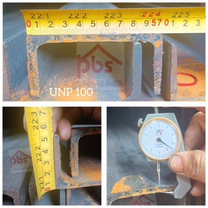 Unp 100 36Kg / Besi Unp 100 / Berat +-36Kg | Material