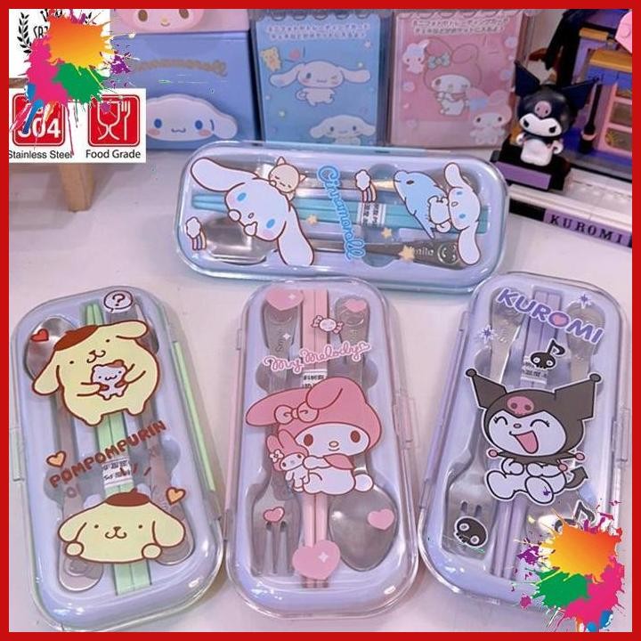 

(SBJJ) ALAT MAKAN SENDOK GARPU DESSERT ANAK 304 SUS STAINLESS FUNMEAL SANRIO