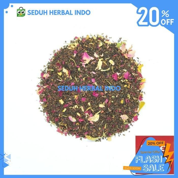 

FRENCH EARL GREY TEA BLEND - BLACK TEA ROSE WITH BERGAMOT OIL 60 GRAM