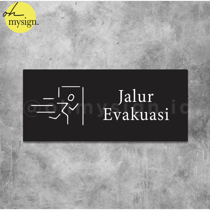 

Terlaris Sign Akrilik Jalur Evakuasi Acrylic Sign Board UV Print Elegan