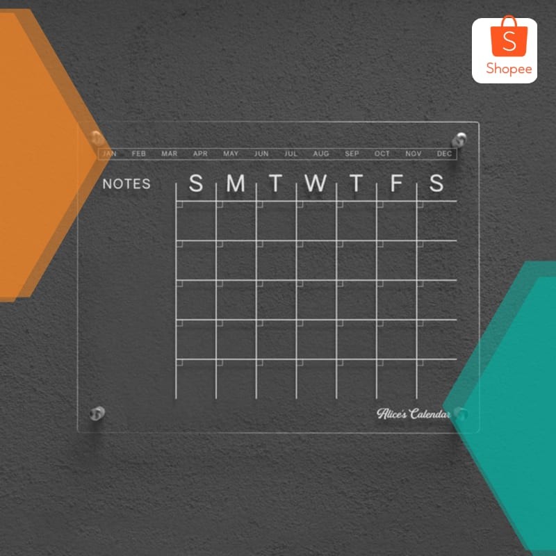 

Murah Daily Planner Akrilik Weekly Planner | Wall Planner Acrylic Dinding - 21x30 Keren
