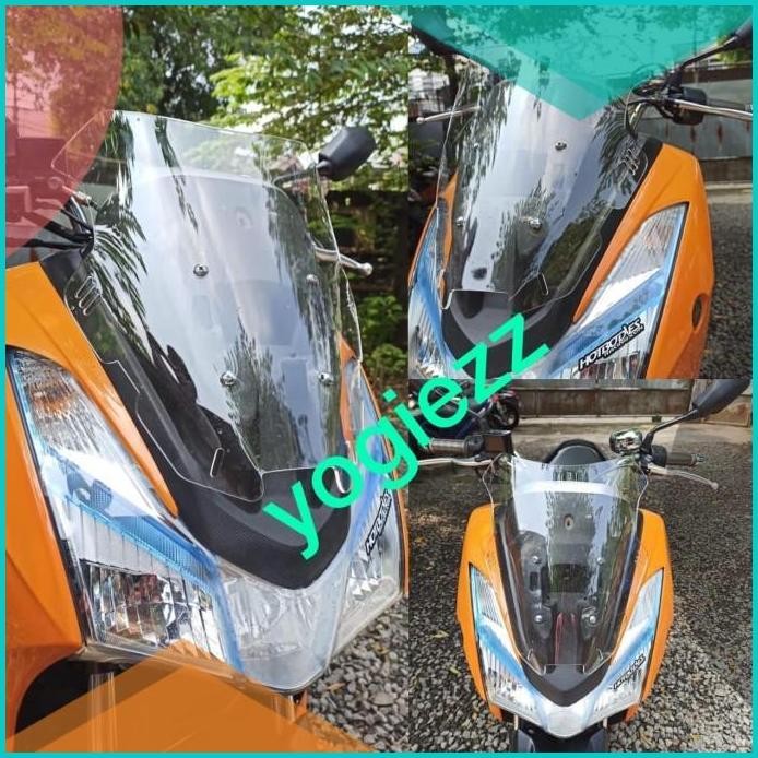 Windshield yamaha lexi 125 visor lexi windshield lexi hitech cyborg 1