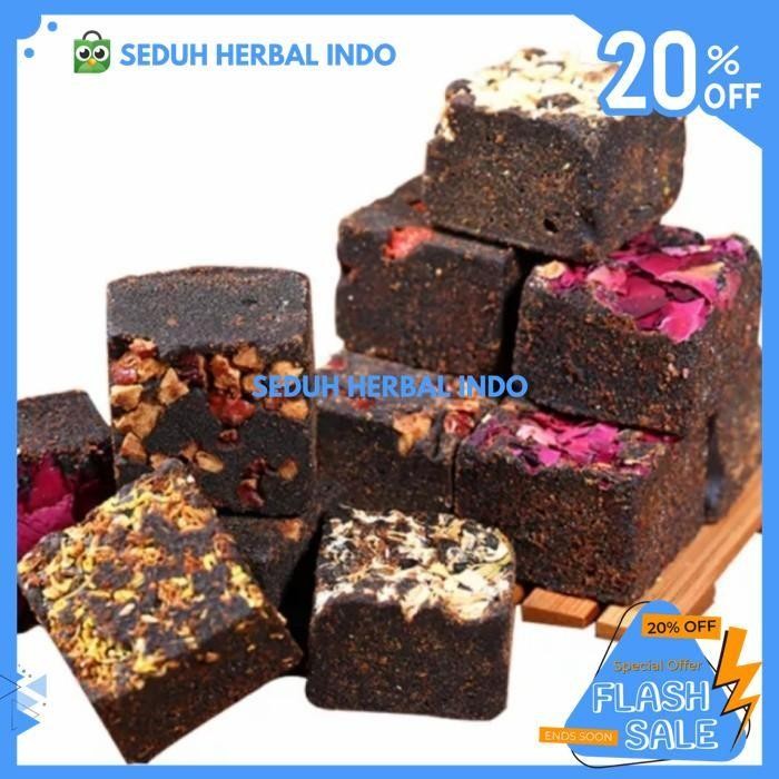 

HERBAL BROWN SUGAR CUBE 250 GRAM - ROSE OSMANTHUS PLAIN GINGER GOJI