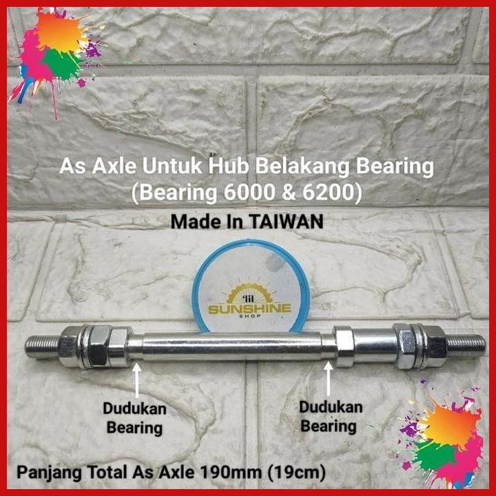 (LIL) AS AXLE HUB RODA BELAKANG BEARING SEPEDA GIR SPROCKET MULTI SPEED MTB