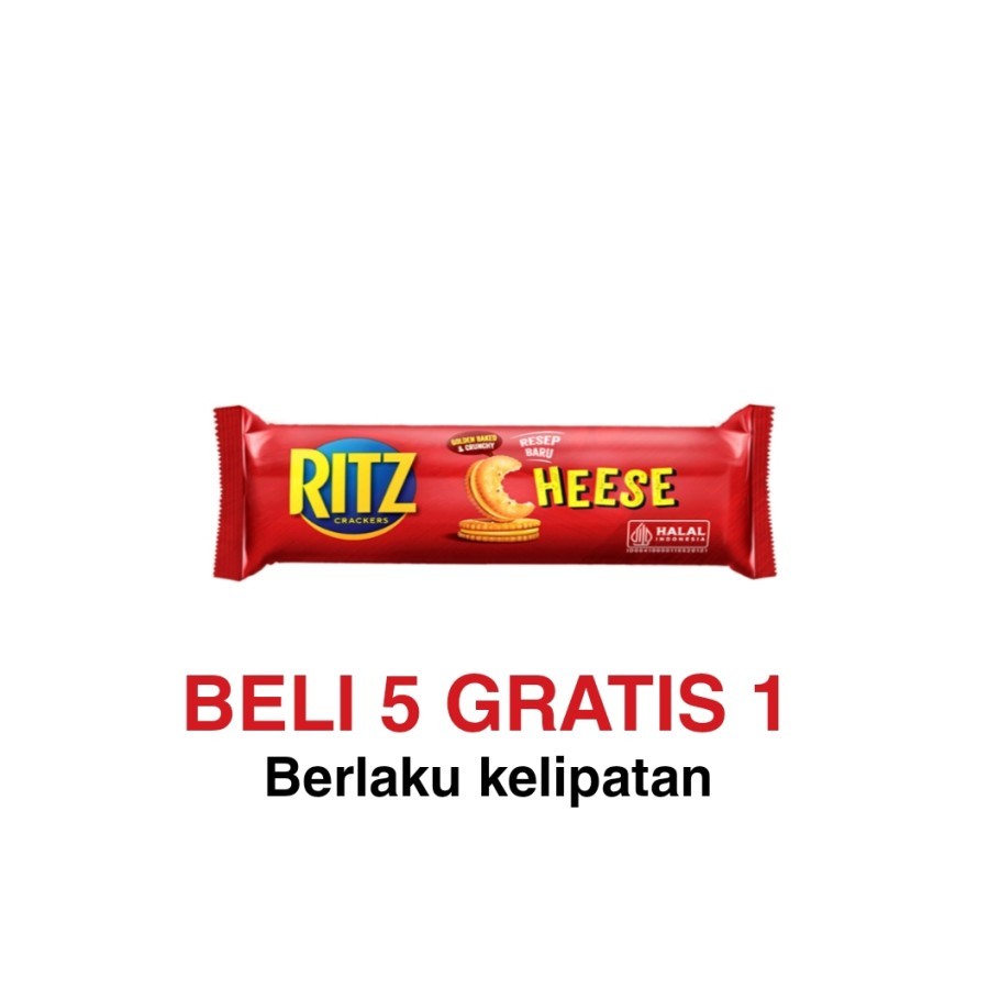 

RITZ Biskuit Beli 5 Gratis 1 Sandwich Keju 100 g