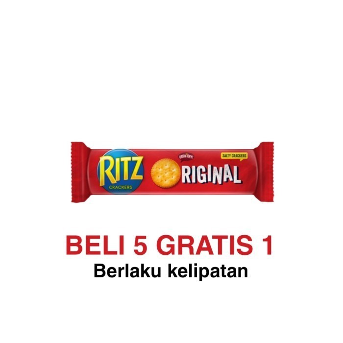 

RITZ Sandwich Beli 5 Gratis 1 Crackers Original 100 g