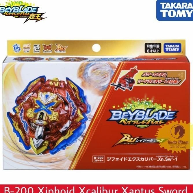 Murah Berkualitas Beyblade Bu Burst Ultimate B-200 Xiphoid Excalibur + Sword Launcher