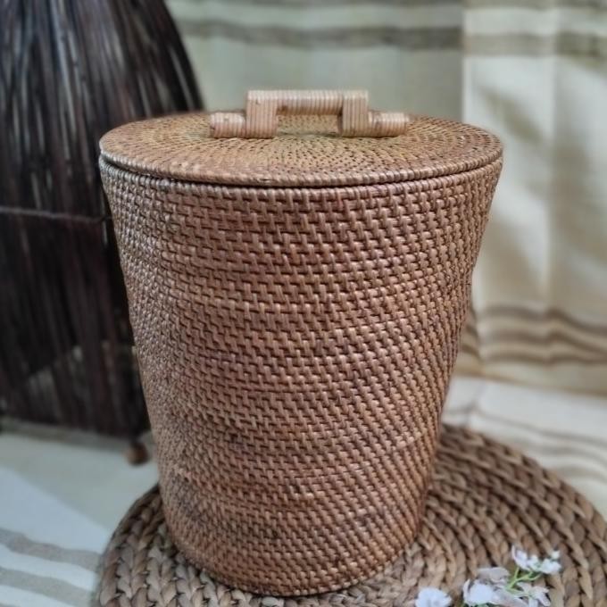 HARGA DISC - Tempat Sampah Rotan Lombok