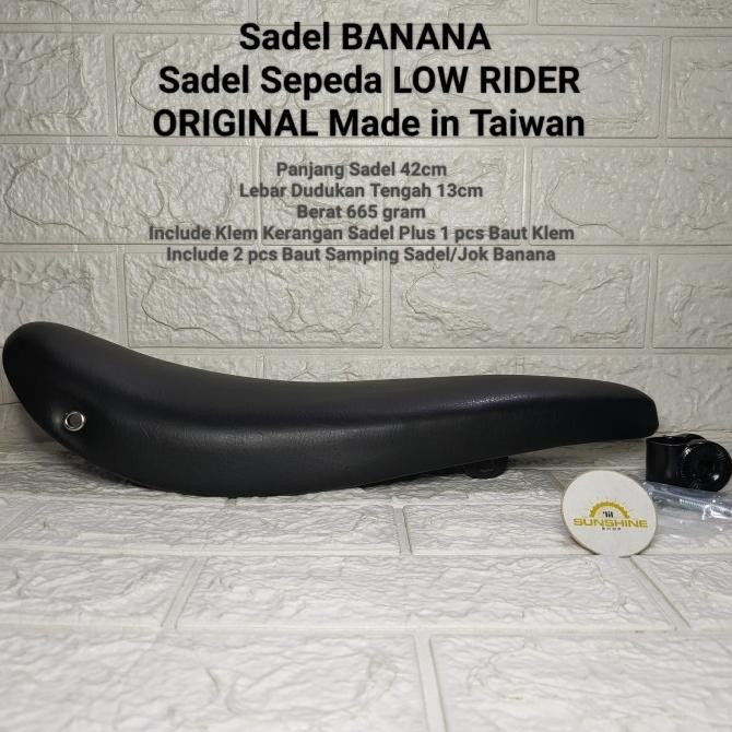 (LIL) JOK SADEL BANANA SEPEDA LOWRIDER ORIGINAL MADE IN TAIWAN