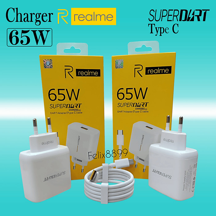 Charger Realme 65W Super Vooc Usb Type C Original Realme 7 Pro 7Pro Huc