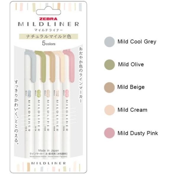 

Zebra Ldliner Gentle Natural Ld Colors Double Sided Highlighter