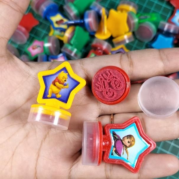 

100 Pcs Stample Bintang Mainan Stemple Bintang Mainan Stempel