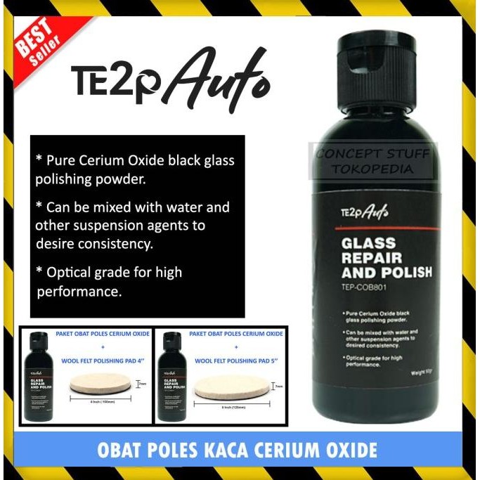 OBAT CERIUM OXIDE POLES PENGHILANG BARET KUSAM KERAK JAMUR KACA MOBIL TERMURAH
