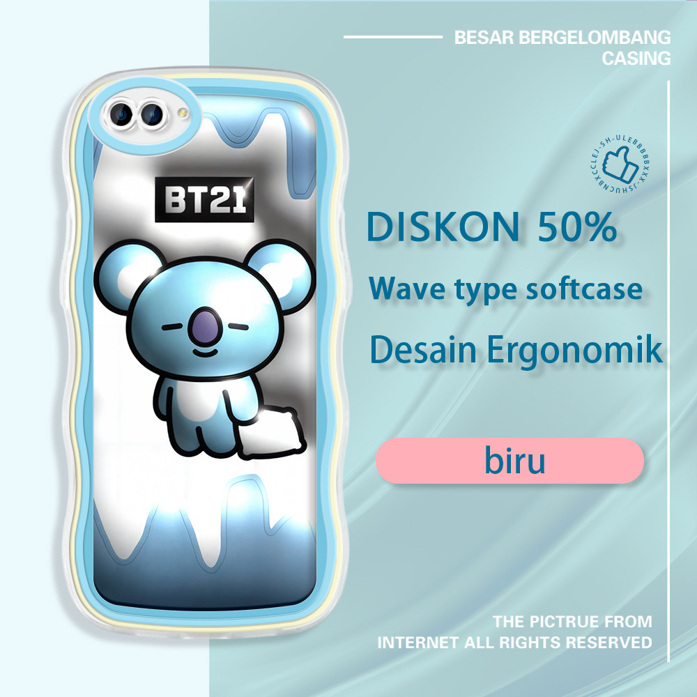 jinsouwe OPPO NEO 9 A3S A5 A7 A5S A9 2020 A12 A12S A12E  Casing Ponsel  BT21 Baby KOYA 3D BTS  warna