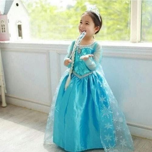 Baju Dress Frozen Elsa Gaun Pesta Rok Anak Baju Kostum Anak Frozen 2