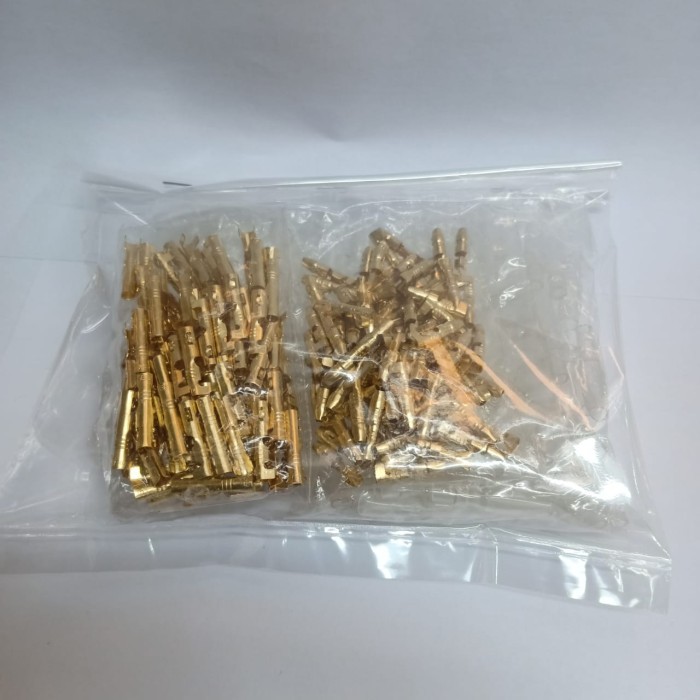 Skun Bulat + Karet Socket Sambungan Kabel Motor 1pak isi 100set