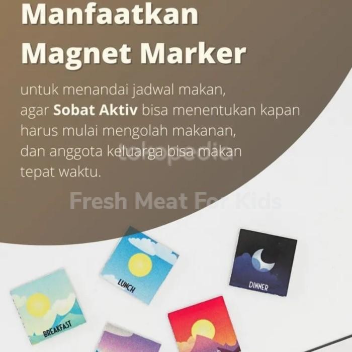 

Magnetic Meal Planner Hitivity, Planner Untuk Di Kulkas