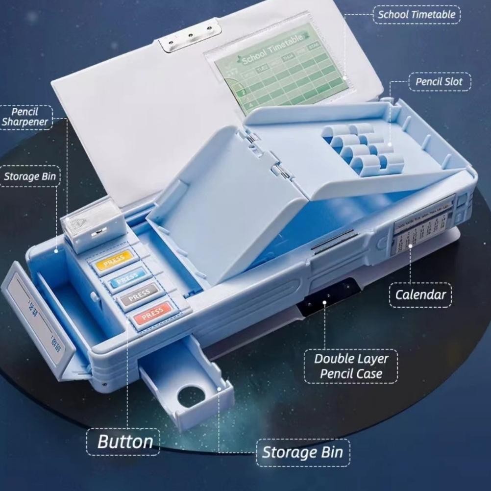 

aw-96 Tempat Pensil multifungsi/Kapasitas besar, taman kanak-kanak/Motif Unicorn / Dinosaurus / Astronot Untuk Anak Sale